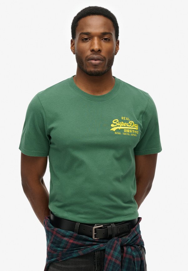 Superdry & Co VINTAGE LOGO EMBROIDERED  - Print T-shirt - international pine