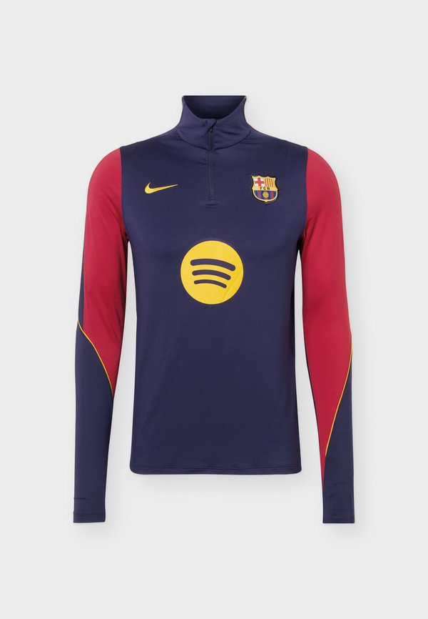 Nike Performance FC BARCELONA STRIKE DRILL TOP - Club wear - blackened blue/mineral yellow