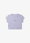 Calvin Klein Jeans CALVIN KLEIN JEANS SLIM CROPPED LOGO T-SHIRT - Print T-shirt - cosmic sky
