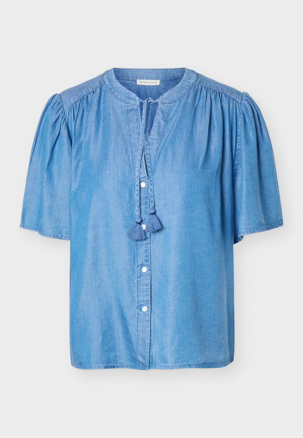 TOM TAILOR BLOUSE  - Blouse - clean light stone blue denim