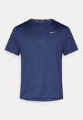 Nike Performance MILER - Sports T-shirt - midnight navy/reflective silver-coloured