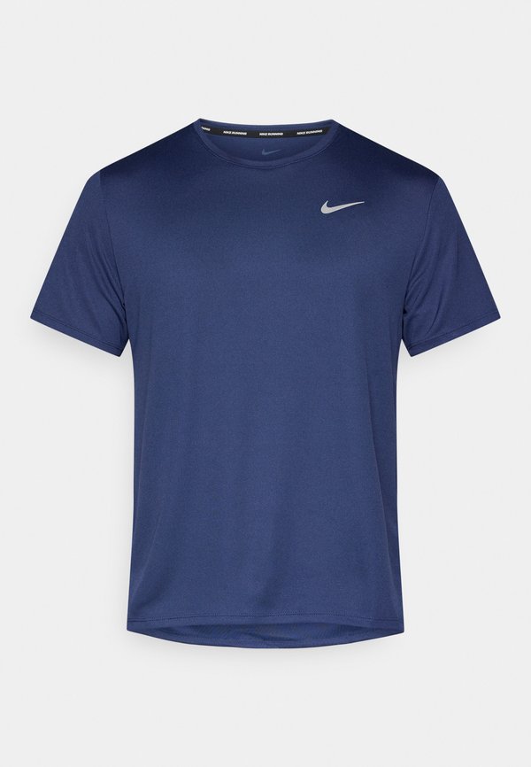 Nike Performance MILER - Sports T-shirt - midnight navy/reflective silver-coloured