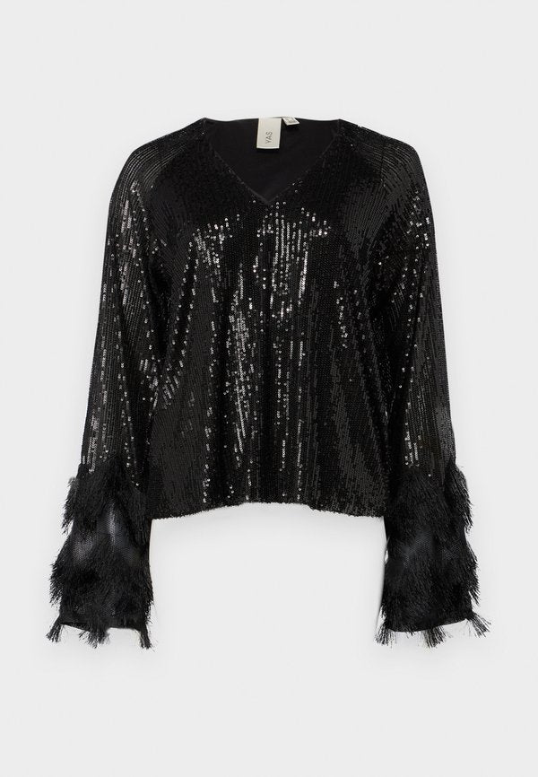 YAS YASFLOW V NECK SEQUIN