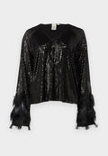 YAS YASFLOW V NECK SEQUIN