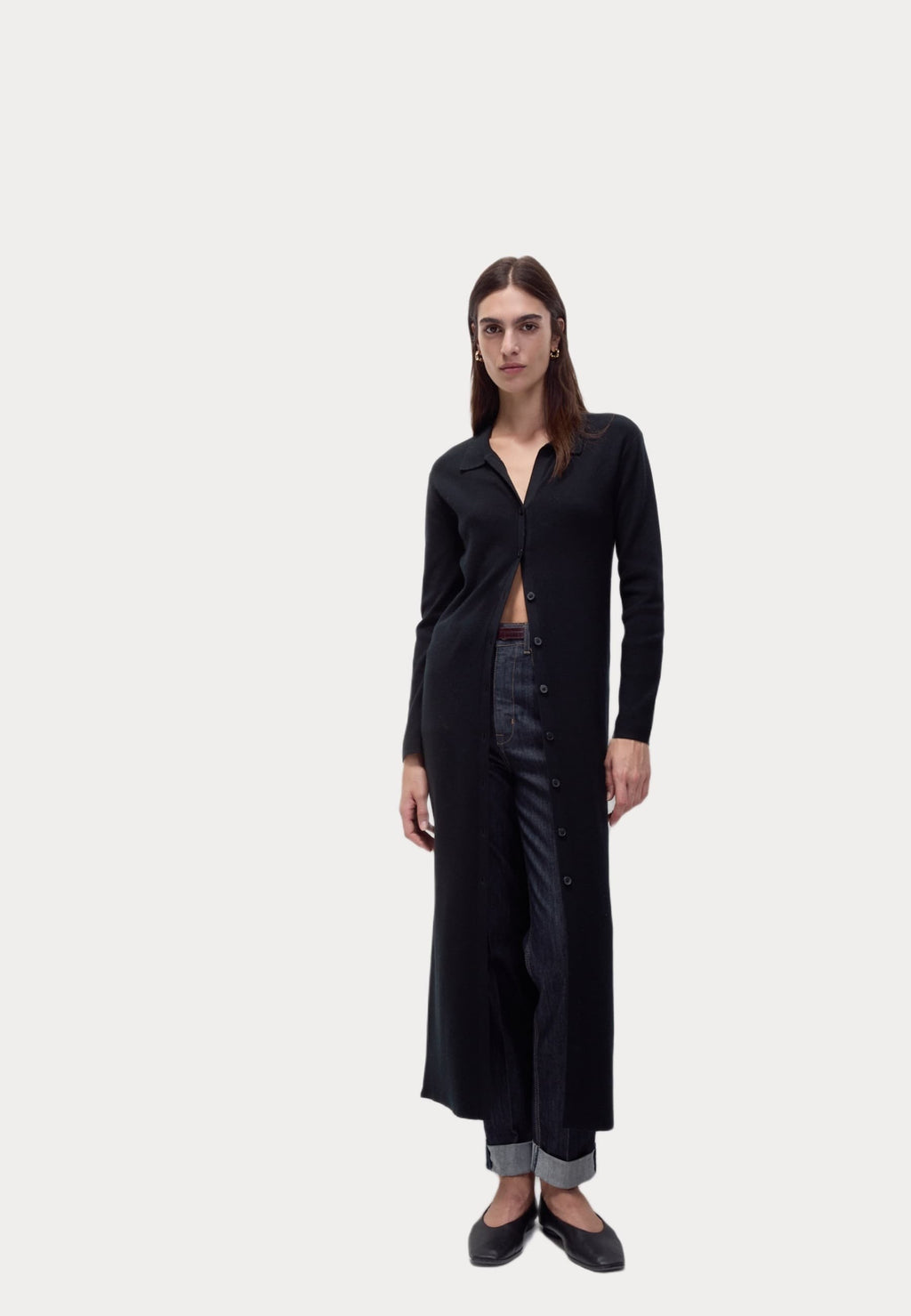 Marks & Spencer SOFT TOUCH BUTTON THROUGH MIDAXI