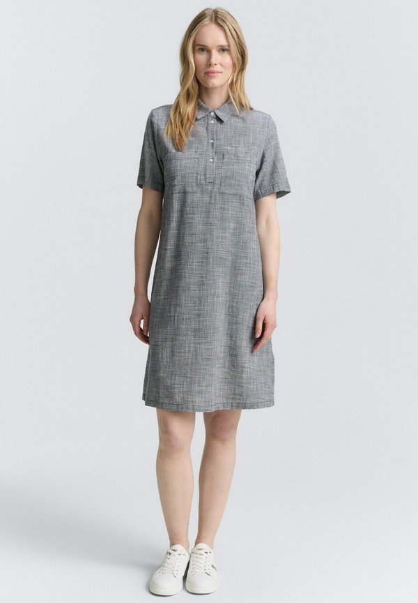 TOM TAILOR MIT BRUSTTASCHEN - Shirt dress - midnight navy blue