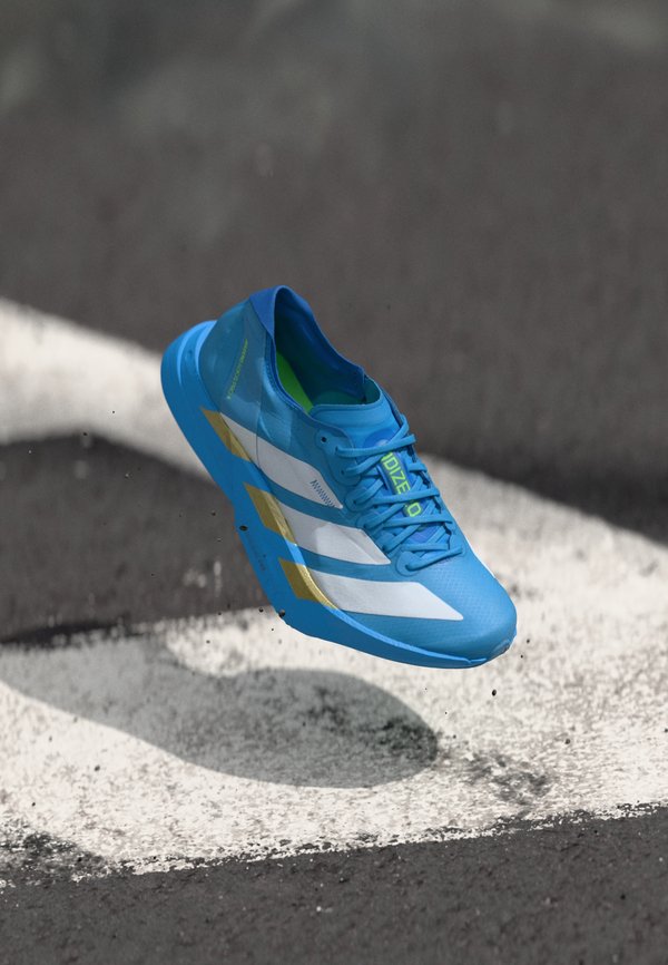 adidas Performance ADIZERO ADIOS PRO 4 - Road running shoes - footwear white/lime burst