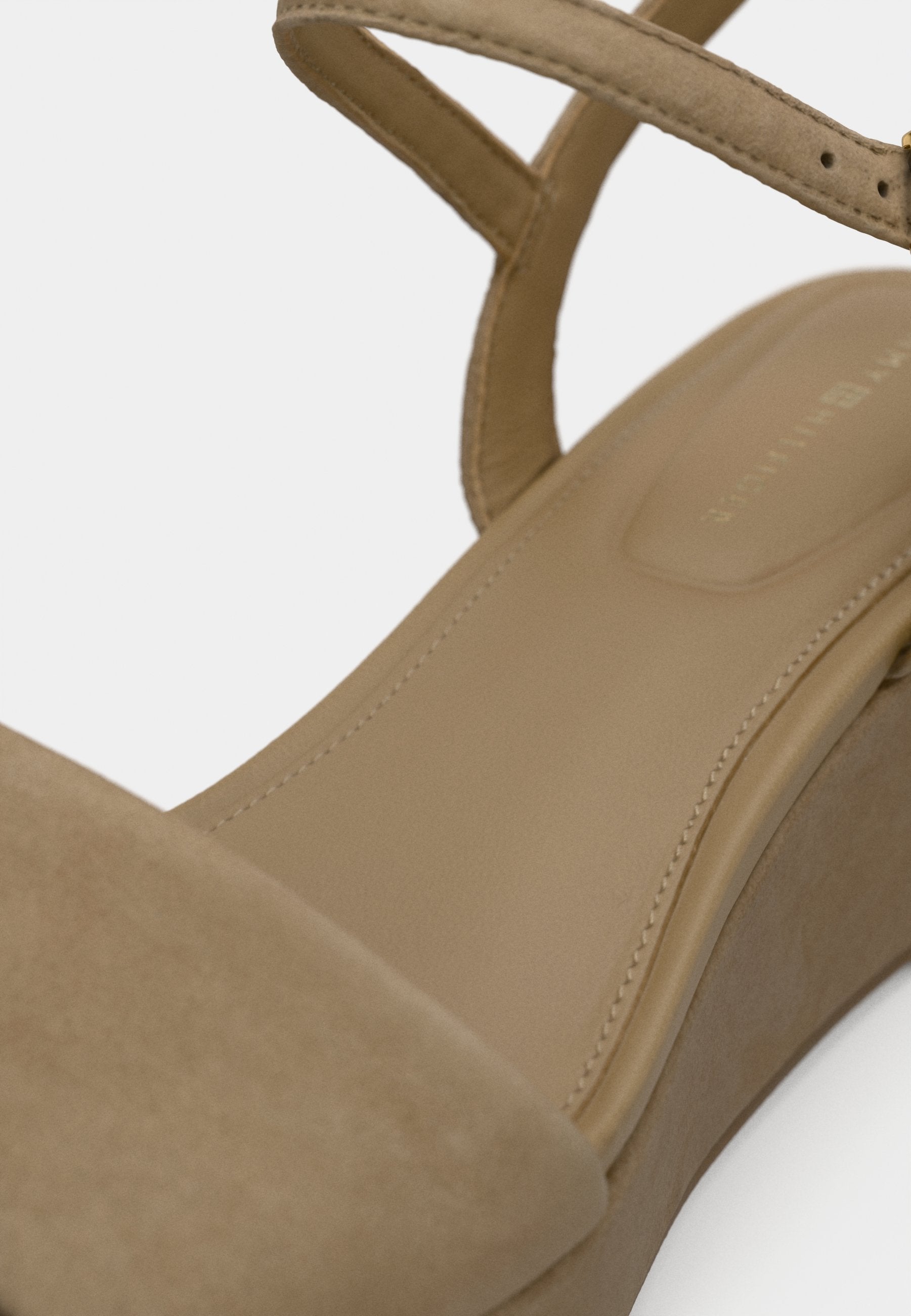 Tommy Hilfiger SUEDE TH MONOGRAM WEDGE SANDALS