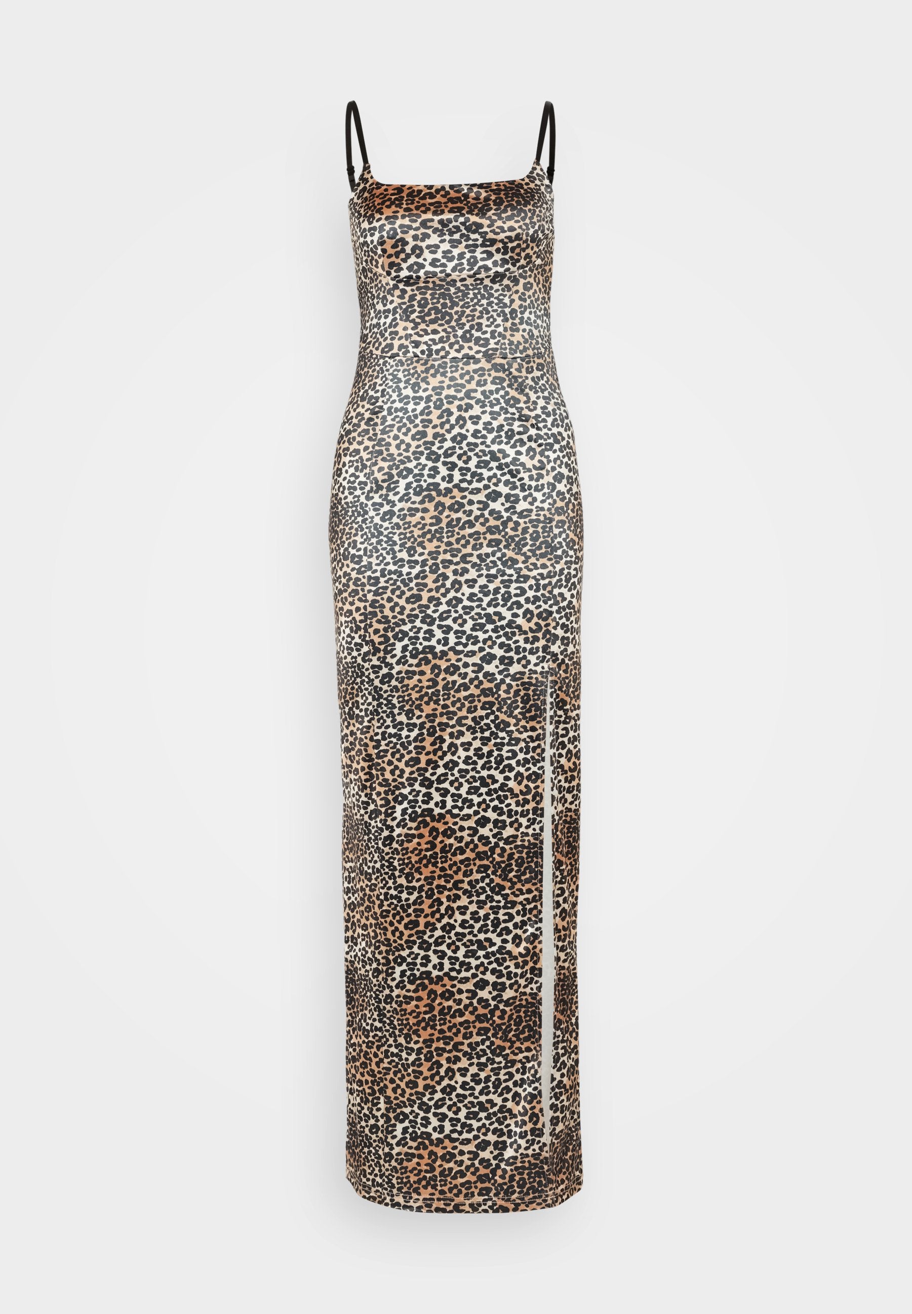 SOMETHINGNEW X LAME COBAIN SNLILLIE LEOPARD SATIN MAXI DRESS