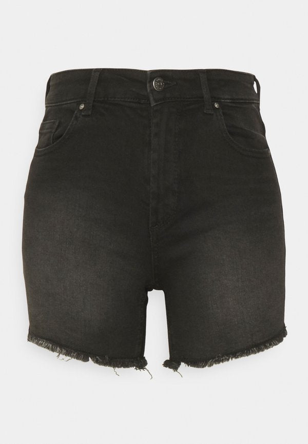 ONLY ONLBLUSH - Denim shorts - black denim