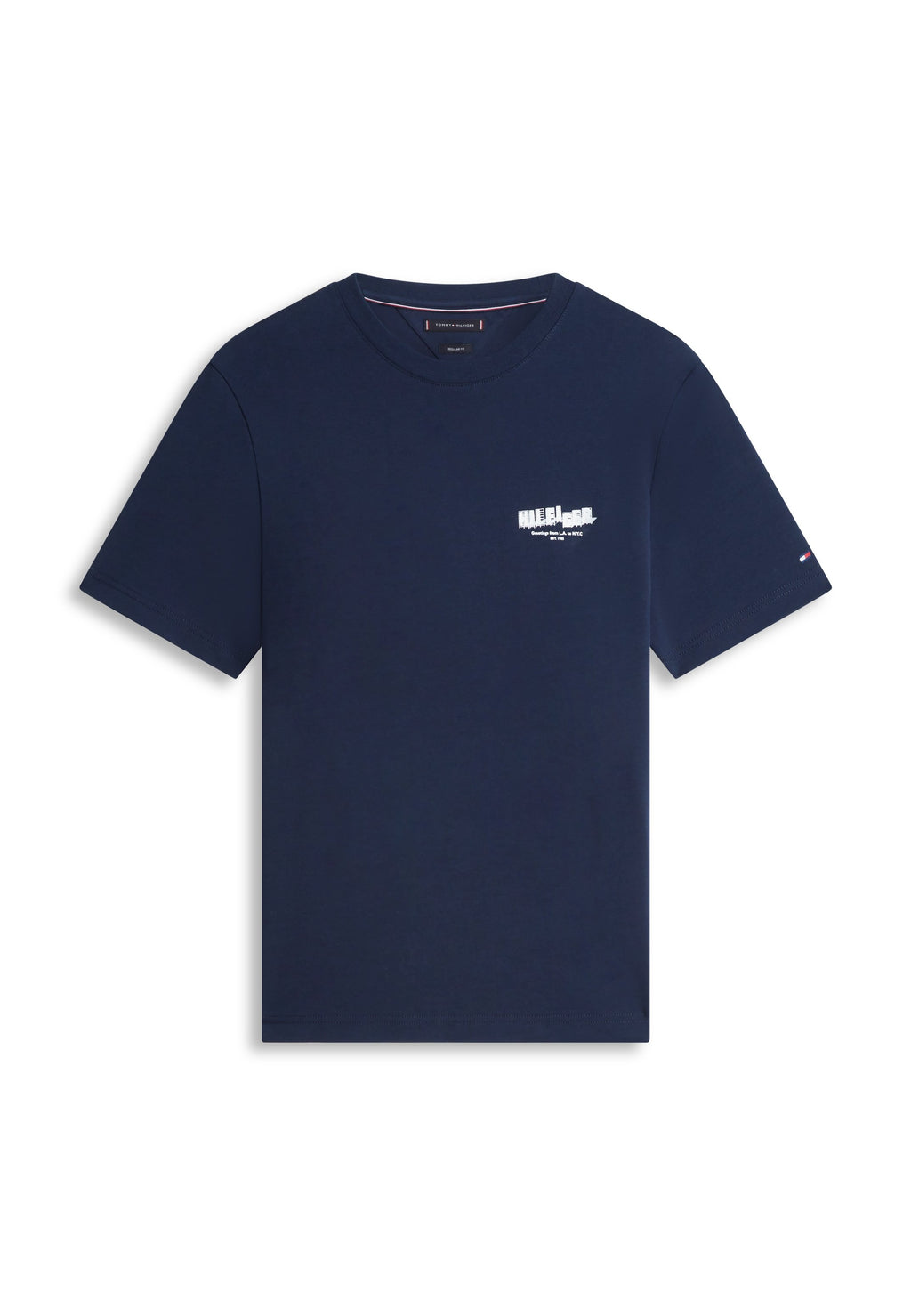 PHOTO PRINT JERSEY CREW NECK T-SHIRT Media 1