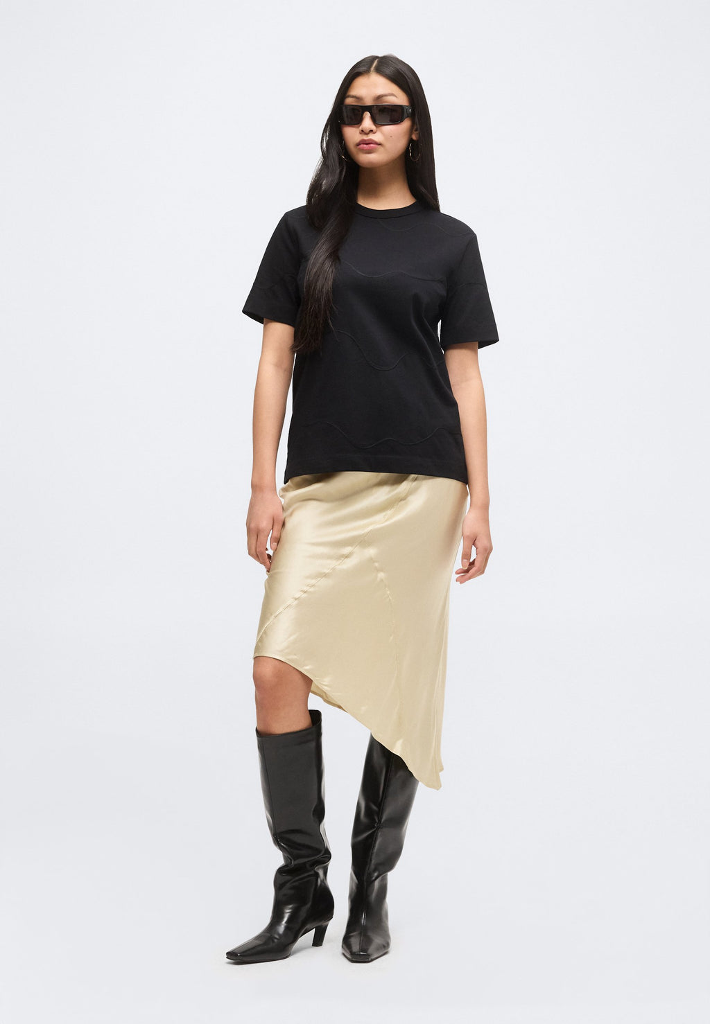 Selected SLFMILA EMBROIDERY TEE
