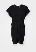 DOLMA NECK DRAPE DRESS Media 1