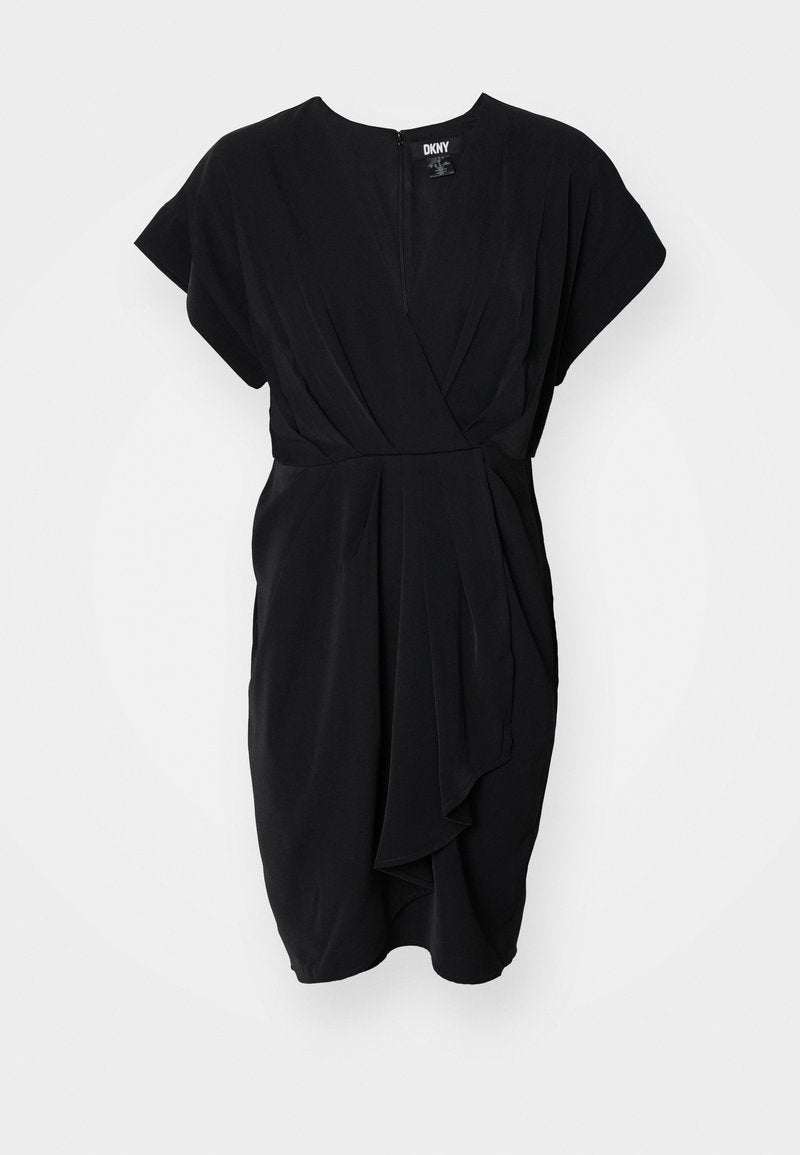 DOLMA NECK DRAPE DRESS Media 1