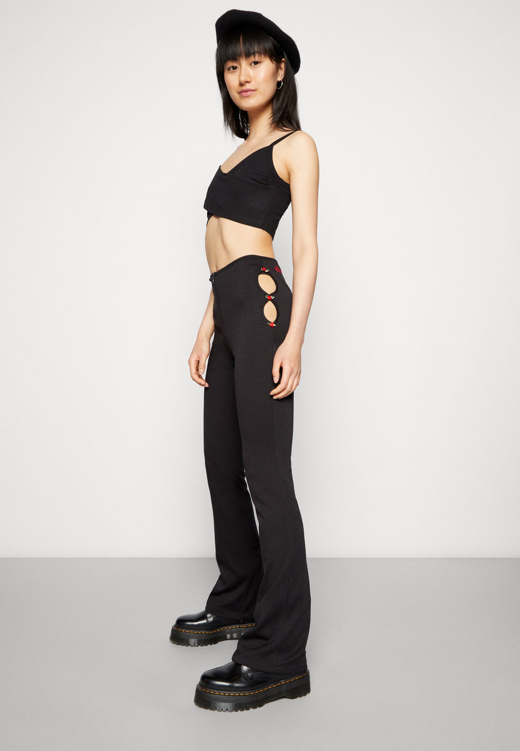 Local Heroes ROSE BLACK FLARED PANTS