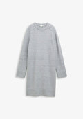 TOM TAILOR Jumper dress - medium silver grey melange