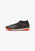 Puma FUTURE 9 PRO CAGE - Turf football boots - black/glowing red/strong gray
