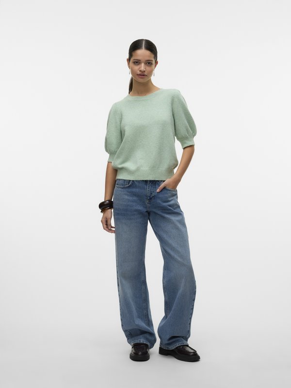 Vero Moda VMDOFFY 2/4 O-NECK PULLOVER GA NOOS
