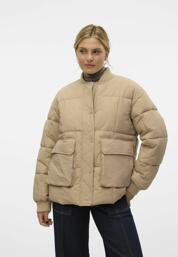 Vero Moda VMJENNIE Quilted - Winter jacket - silver mink