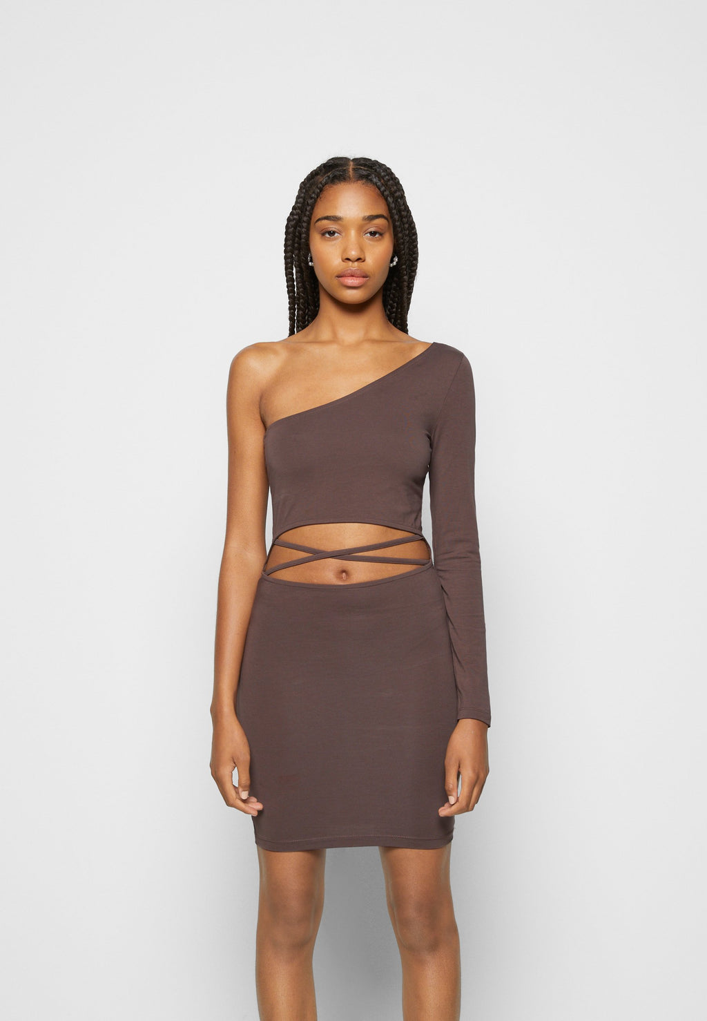 Neon & Nylon NEOLIVELOVE STRING ONESHOULDER DRESS