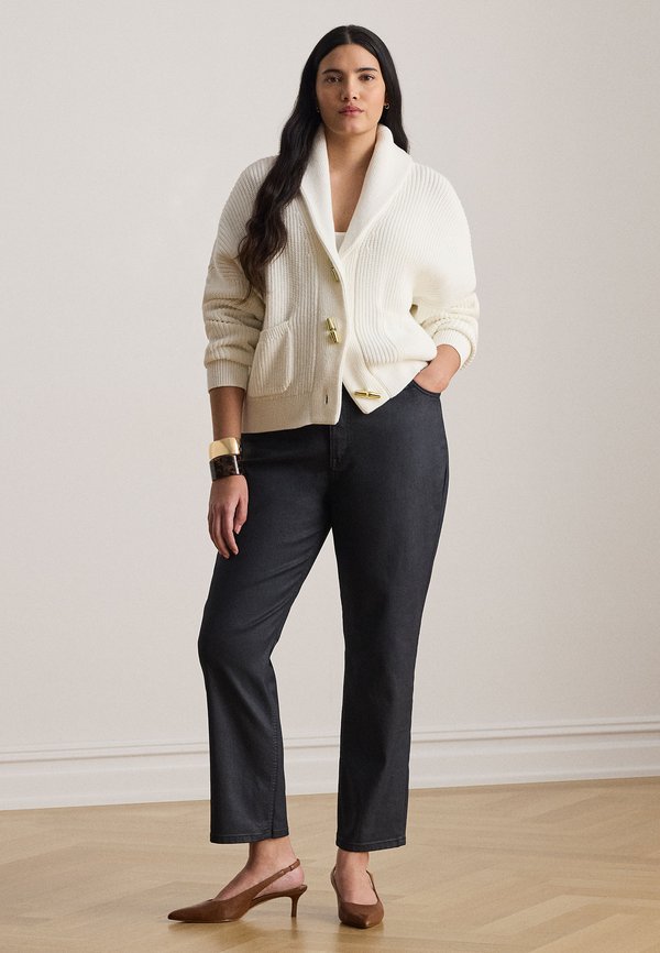 Lauren Ralph Lauren Woman COATED HIGH-RISE STRAIGHT ANKLE JEAN