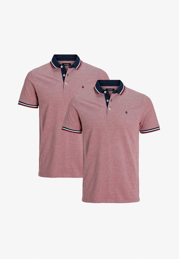 Jack & Jones 2ER PACK PAULOS SLIM FIT - Polo shirt - rio red