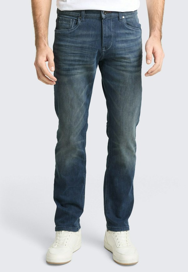 TOM TAILOR TTMARVIN STRAIGHT FIT - Jeans Tapered Fit - tinted blue denim