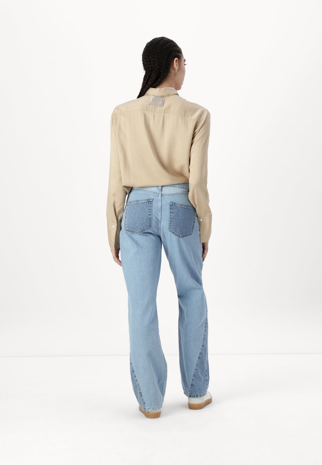 Wide-fit ONLCOBAIN mid waist Wide leg fit Media 4