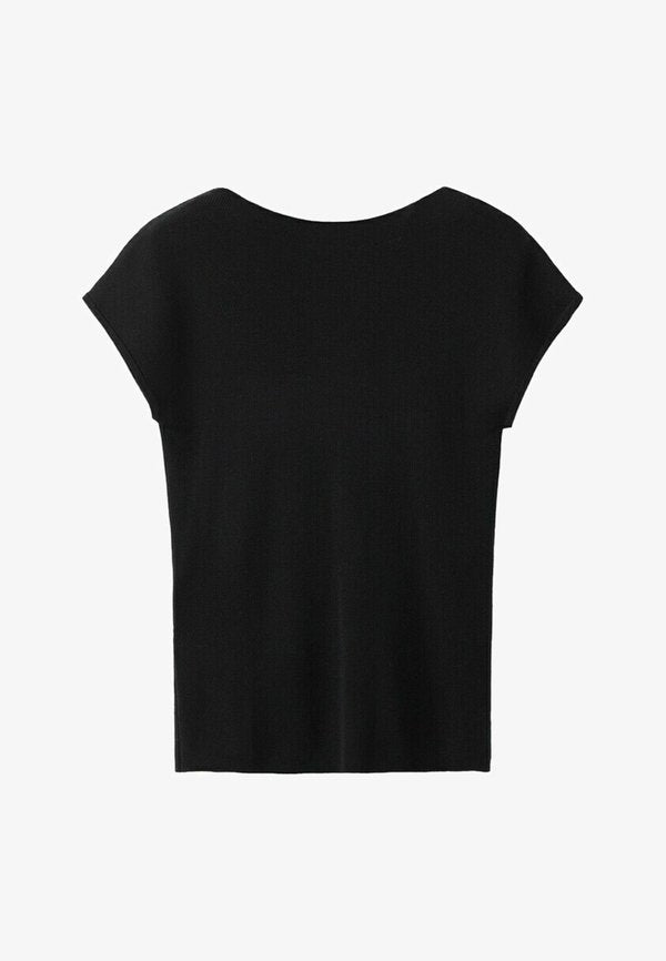 Mango ADULT - Basic T-shirt - black