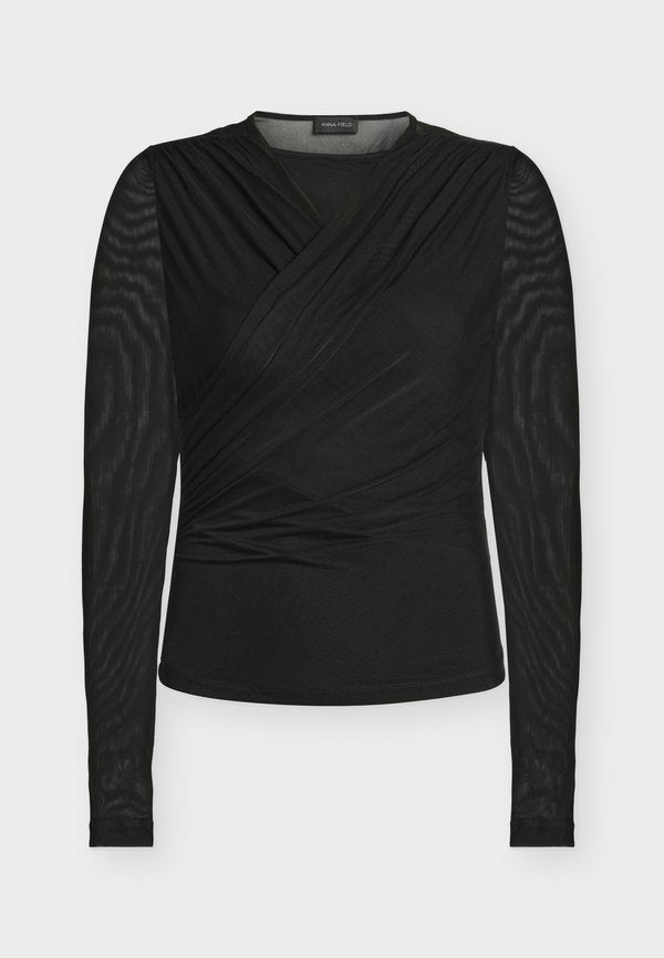 Anna Field MESH WRAP TOP WITH LINING IN BODY