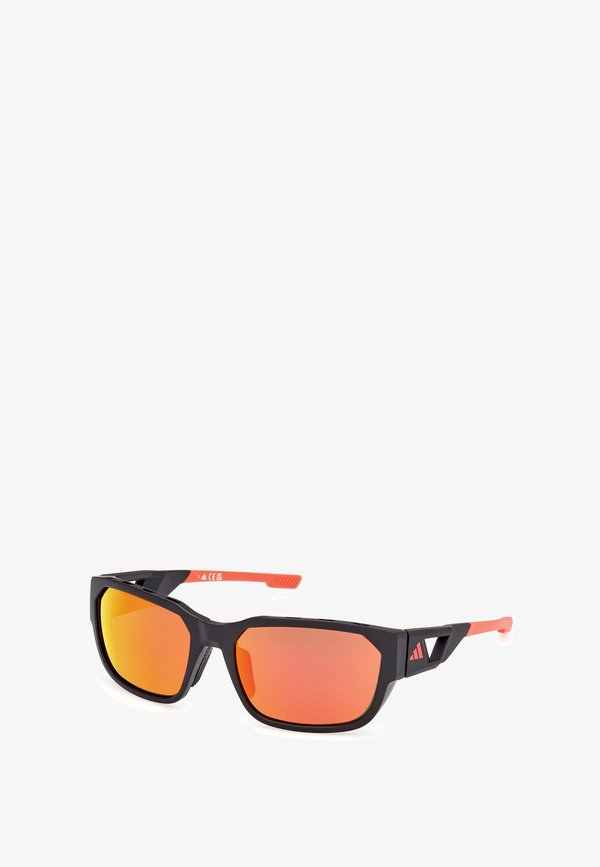 adidas Performance Sunglasses - nero opaco arancione specchiato