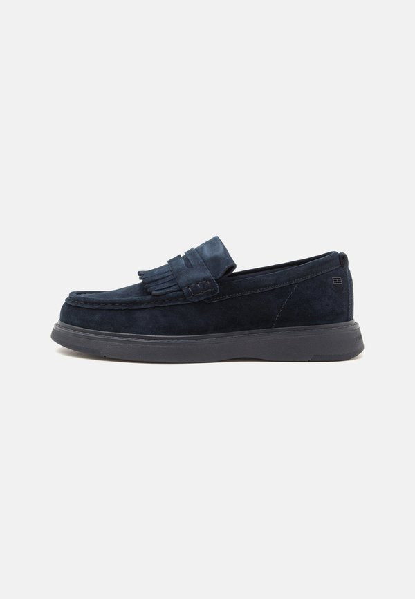 Tommy Hilfiger COMFORT FRINGE LOAFER - Slip-ons - navy blue