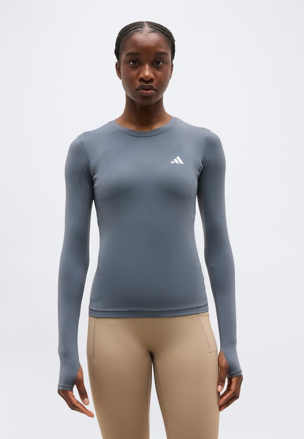adidas Performance PRIMELIFT ESSENTIALS WORKOUT CONTOUR LONG SLEEVE - Long sleeved top - onix