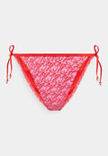 Tommy Hilfiger TH ESSENTIALS-S V SIDE TIE PRINT - Bikini bottoms - rose