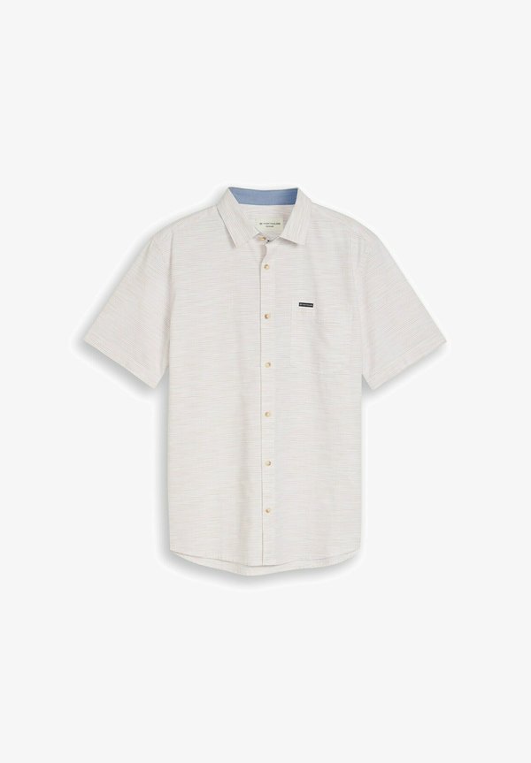 TOM TAILOR Shirt - beige irregular structure