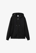 Mango Zip-up sweatshirt - black