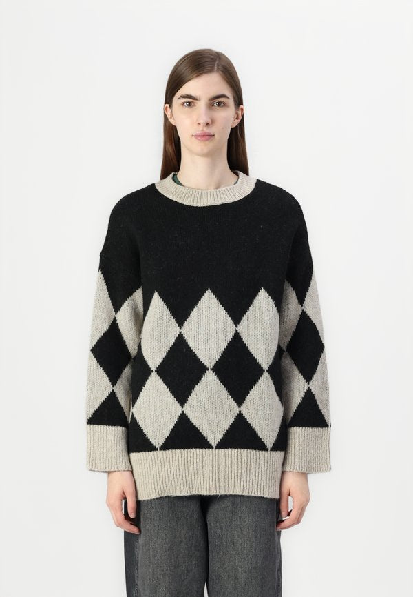 ONLY ONLALICIA  - Jumper - pumice stone/black