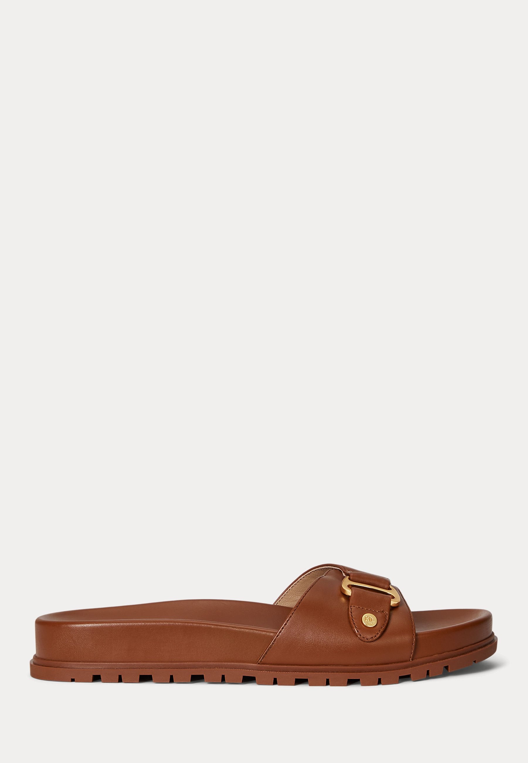 Lauren Ralph Lauren TASHA LEATHER SLIDE SANDAL