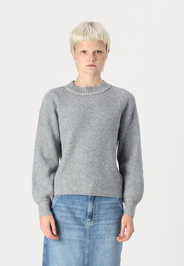 ONLY Knitted ONLGAIDA Knitted - Jumper - grey