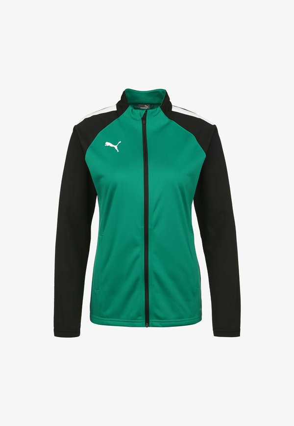 Puma TEAMLIGA - Running jacket - pepper green / puma black