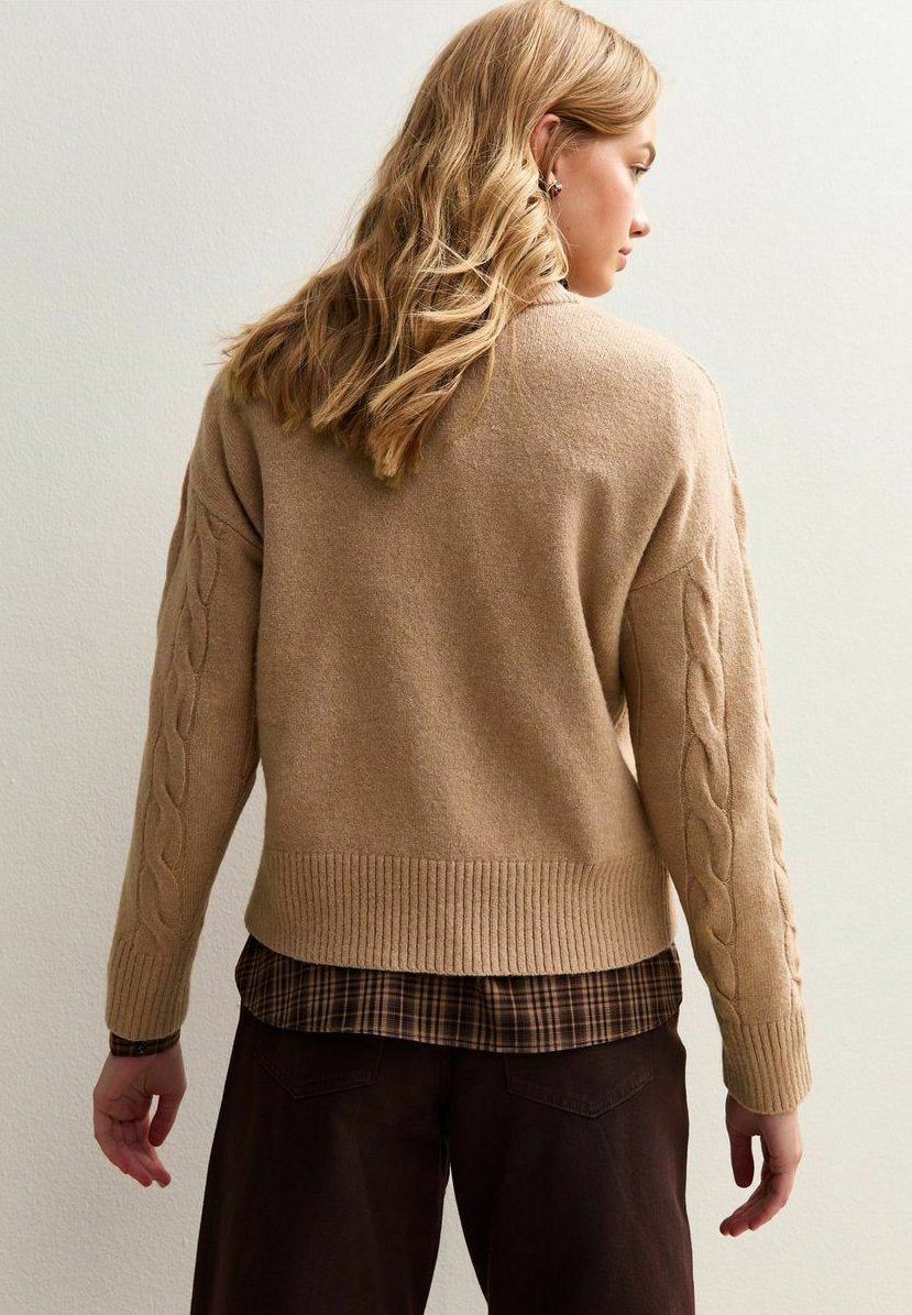 New Look CABLE CREW NECK