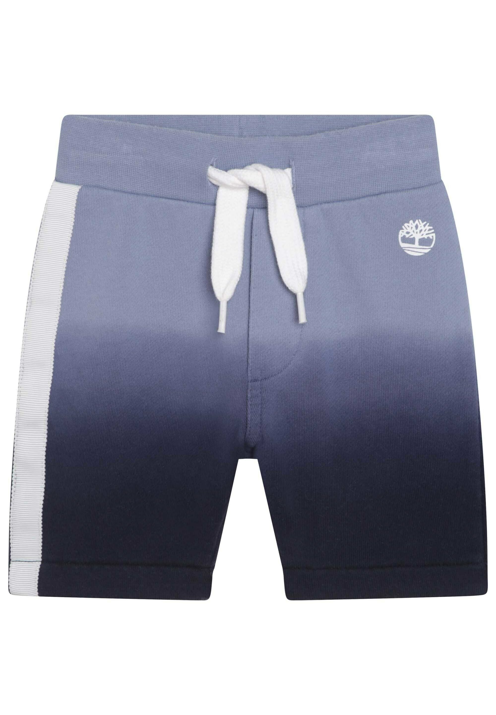 Herren Badehosen, Farbverlauf in Blau, elastischer Bund mit weißem Kordelzug, seitliche weiße Akzente und kleines Logo. Glattes, leichtes Material.