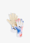 Puma FUTURE ULTIMATE - Goalkeeping gloves - white/glowing red/ultra blue