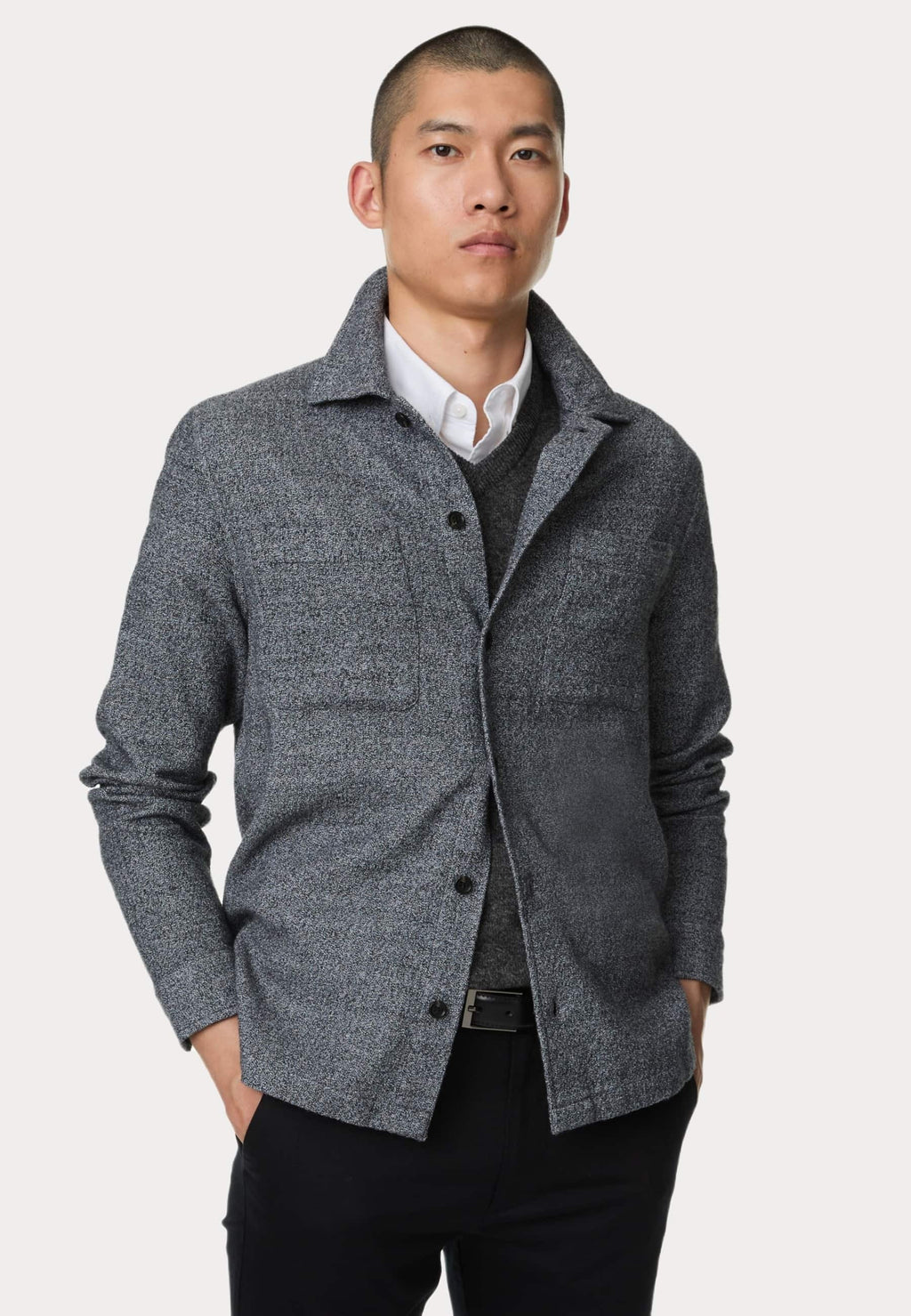 Marks & Spencer PURE COTTON TEXTURED OVER SHIRT