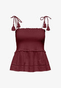 ONLY TOP ONLMIVA TOP - Top - pomegranate