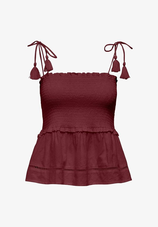 ONLY TOP ONLMIVA TOP - Top - pomegranate