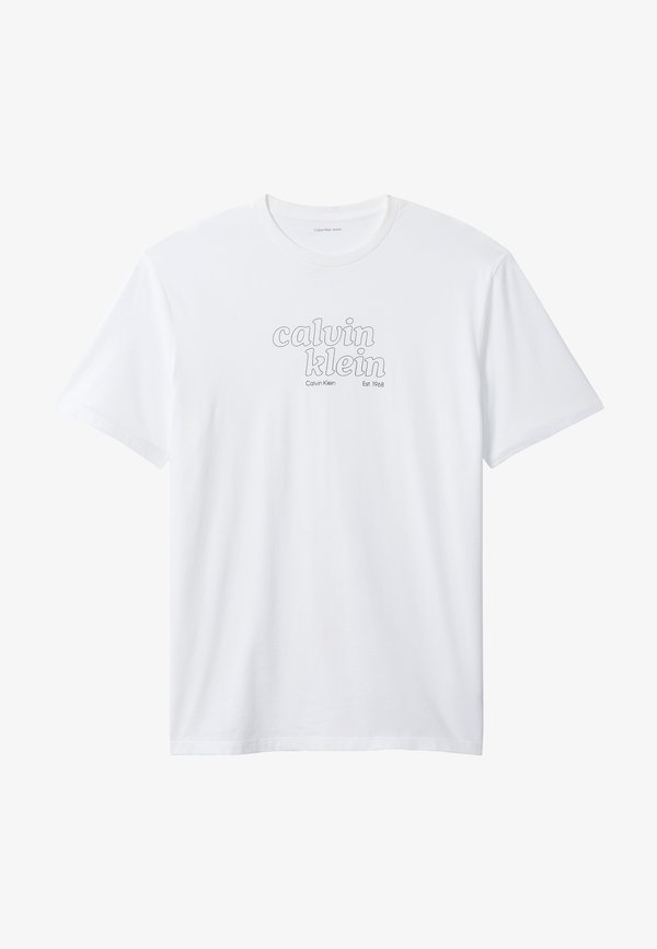 Calvin Klein Jeans REGULAR FIT T-SHIRT - Print T-shirt - bright white