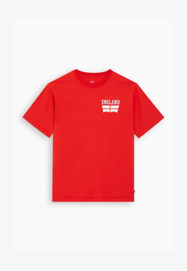 Levi's® FOOTBALL FAN TEE UNISEX - Print T-shirt - flame scarlet