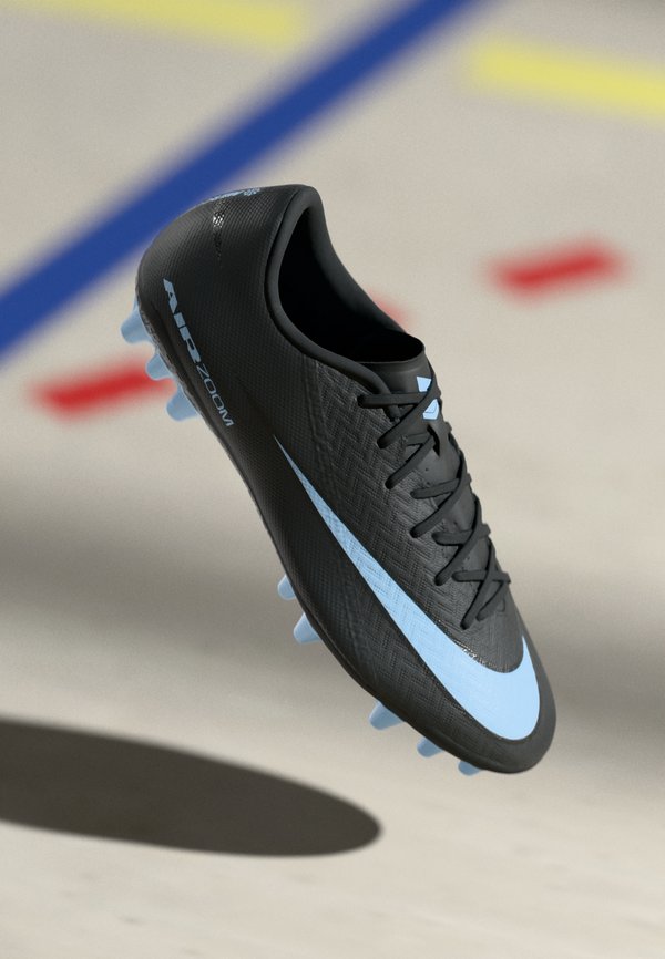 Nike Performance ZOOM VAPOR 16 ACADEMY AG - Football boots artificial grass - black/ice blue