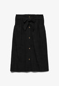 Vero Moda Curve VMVILJA Corduroy High waist Midi - A-line skirt - black